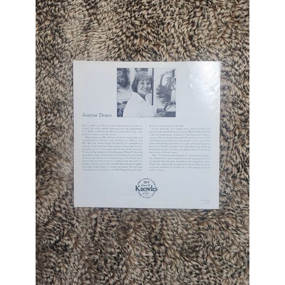 Edwin M Knowles Collector Plate Seventh Issue The Flower Arrangement with COA - Picture 9 of 12